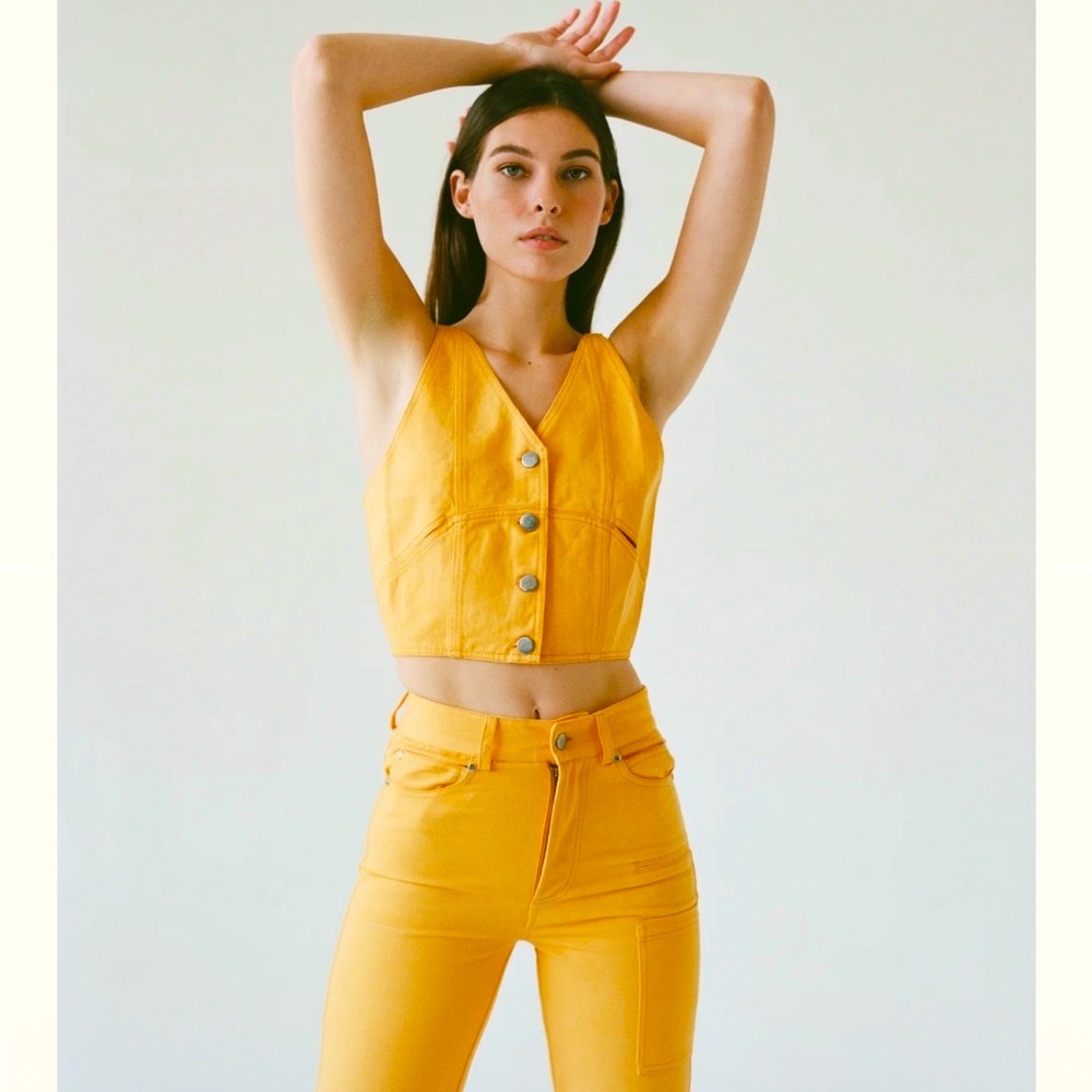 Rationalle Jazz Top in Clementine XS